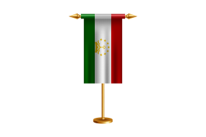 塔吉克斯坦礼仪旗帜矢量免费