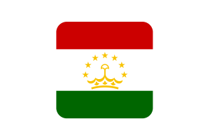 塔吉克斯坦国旗方形圆形