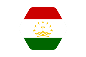 塔吉克斯坦国旗矢量插图