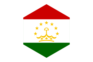 塔吉克斯坦国旗六边形