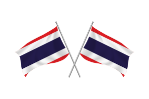 泰国挥舞友谊旗帜