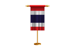 泰国礼仪旗帜矢量免费