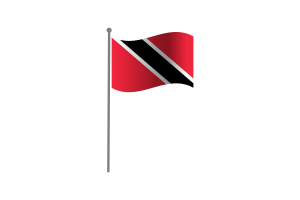挥舞着特立尼达和多巴哥国旗