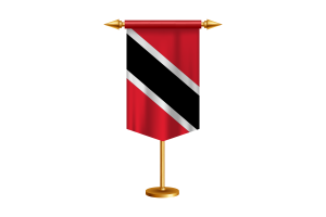 特立尼达和多巴哥国旗插图与立场