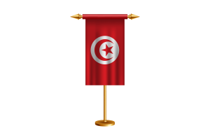 突尼斯礼仪旗帜矢量免费