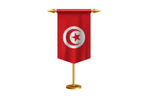 突尼斯国旗插图与立场