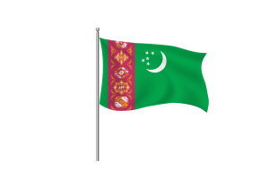 土库曼斯坦国旗剪贴画