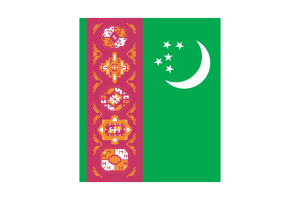 土库曼斯坦国旗 （下载SVG， PNG）