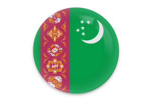 土库曼斯坦国旗矢量艺术