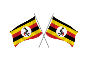 乌干达挥舞友谊旗帜