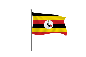 乌干达国旗剪贴画