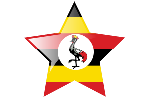 乌干达国旗星图标