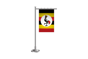 3d 乌干达站立旗