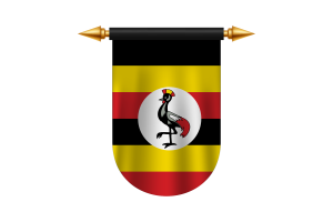 乌干达国旗矢量图像