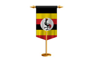 乌干达国旗插图与立场