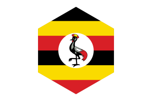 乌干达国旗六边形