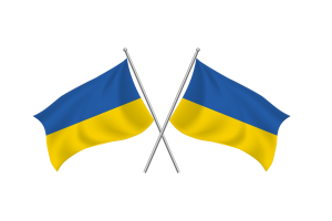 乌克兰挥舞友谊旗帜