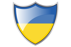 盾牌与乌克兰国旗