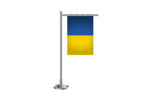3d 乌克兰站立旗