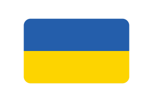 乌克兰国旗三角形圆形