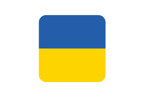 乌克兰国旗方形圆形