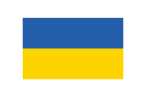乌克兰国旗三角形矢量插图