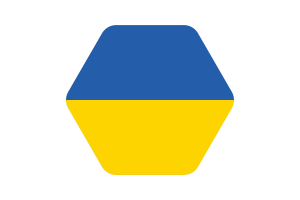 乌克兰国旗矢量插图