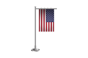 3d 美国站立旗