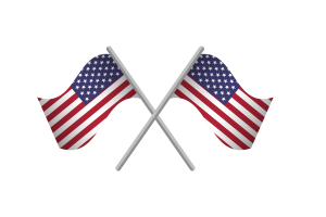 美国国旗标志矢量免费