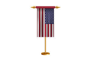 美国礼仪旗帜矢量免费