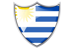盾牌与乌拉圭国旗