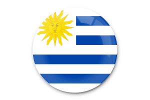乌拉圭国旗矢量艺术