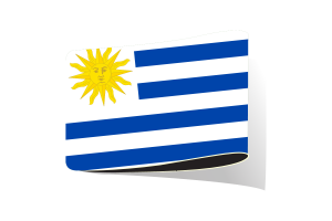 乌拉圭国旗插图剪贴画