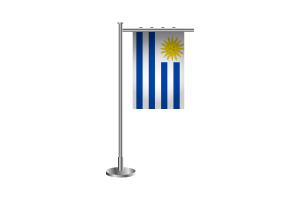 3d 乌拉圭站立旗