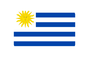 乌拉圭国旗三角形圆形