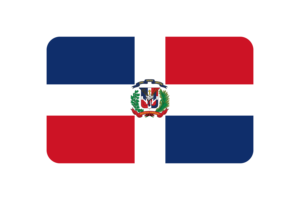 多米尼加国旗三角形圆形