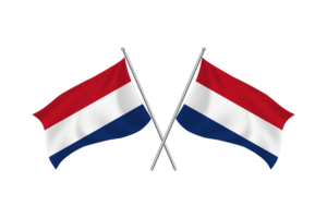 荷兰挥舞友谊旗帜