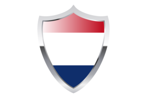 荷兰国旗与中世纪加热器盾牌