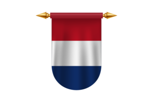 荷兰国旗标志矢量图像