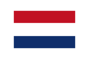 荷兰国旗三角形矢量插图