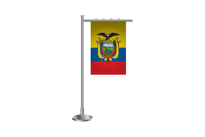 3d 厄瓜多尔站立旗