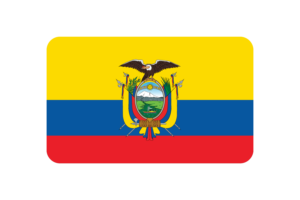 厄瓜多尔国旗三角形圆形