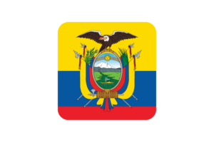 厄瓜多尔国旗方形圆形