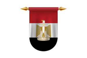 埃及国旗标志矢量图像