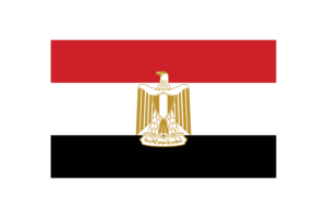 埃及国旗三角形矢量插图