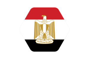 埃及国旗矢量插图