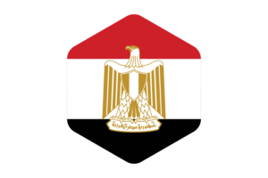 埃及国旗圆形六边形
