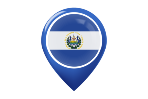 厄瓜多尔国旗地图图钉图标