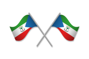 赤道几内亚国旗徽章矢量免费