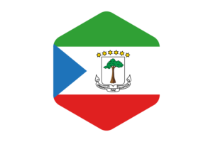 赤道几内亚国旗圆形六边形